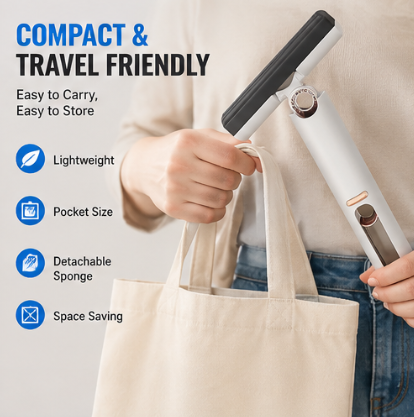 Portable Self-Squeeze Short Mop