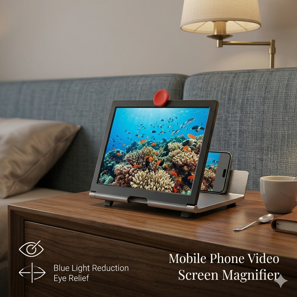 3D HD Mobile Screen Magnifier – Eye Protection Foldable Phone Amplifier